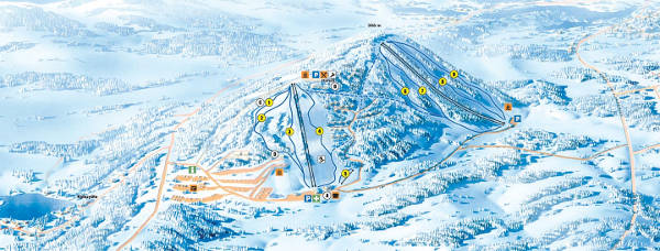 Pikku Syote Ski Resort Piste Map