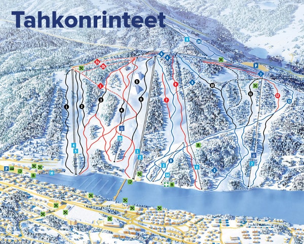 Tahko Ski Resort Piste Map