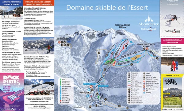 Abondance Piste Ski Map