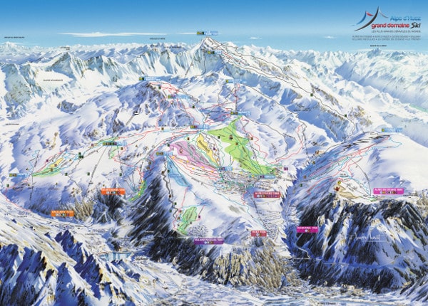 Alpe D'Huez Ski Resort Piste Map