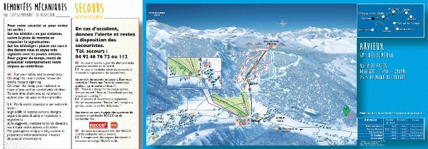 Arvieux Piste Map