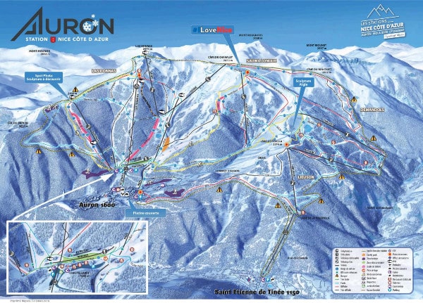 Auron Piste Map