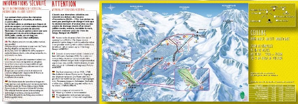 Ceillac Piste Map