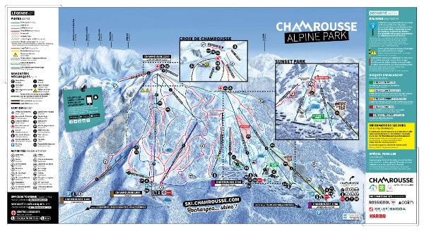 Chamrousse Ski Resort Piste Map