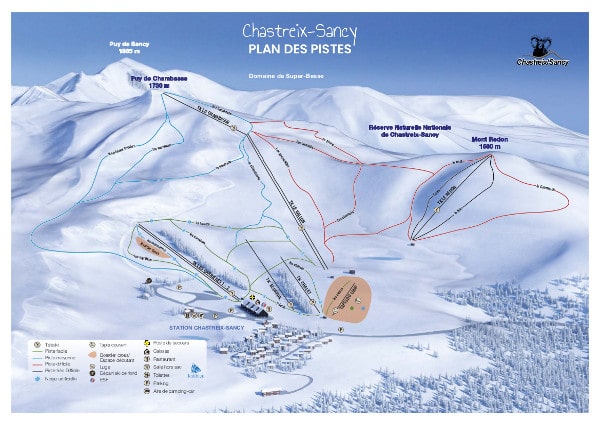 Chastreix-Sancy Piste Map