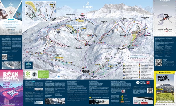 Chatel Piste Ski Map