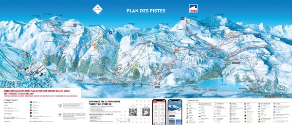 Espace Killy Ski Area Piste Map