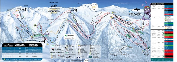 L'Espace Lumiere Ski Resort Piste Map