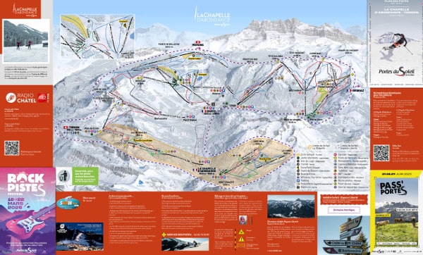 La Chapelle d'Abondance Torgon Ski Resort Piste Map