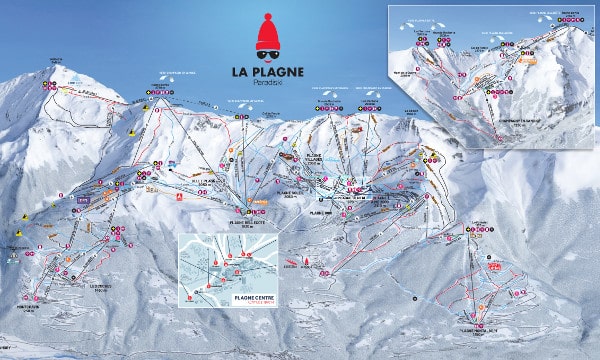 La Plagne Ski Resort Piste Map