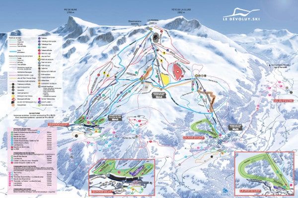 Super Devoluy Ski Resort Piste Maps