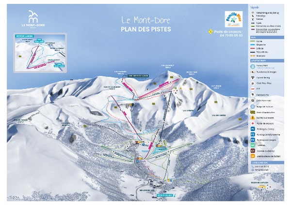 Le Mont-Dore Piste Map