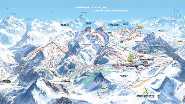 Montgenevre Ski Resort Piste Map