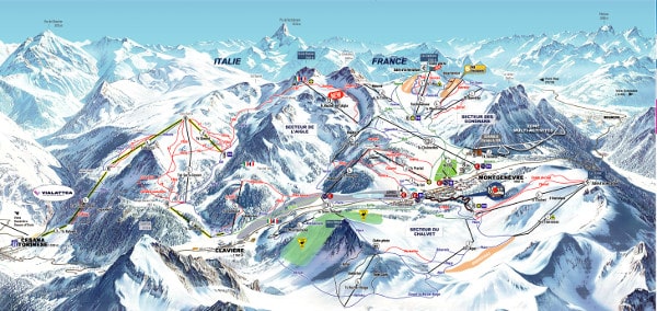 Montgenevre Ski Resort Piste Map