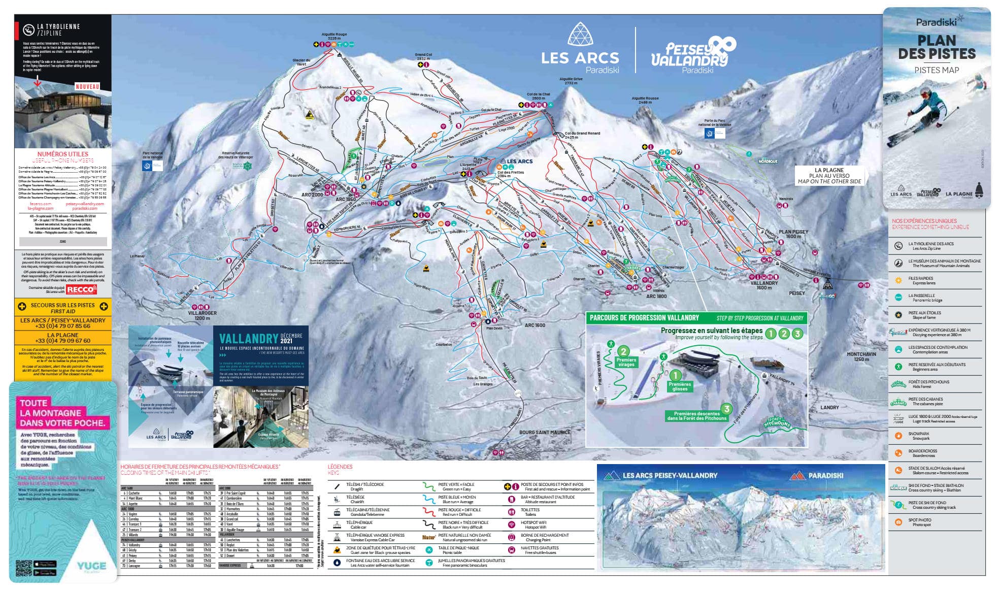 Paradiski Ski Domain Piste Maps