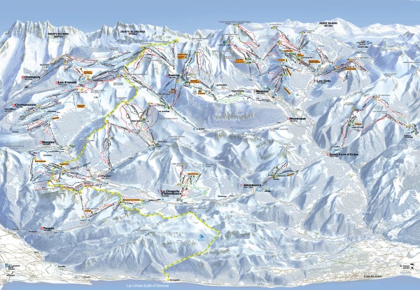 Portes du Soleil Ski Resort Piste Map
