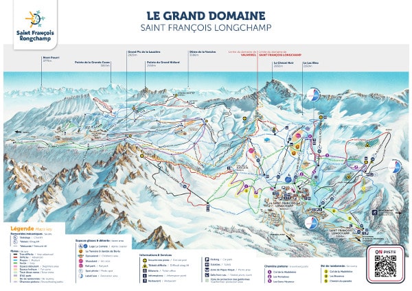 Saint Francois Longchamp Ski Resort Piste Map