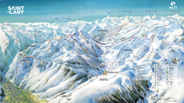 Saint Lary Ski Resort Piste Map