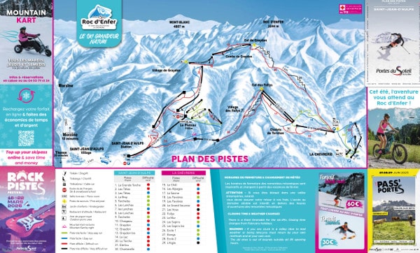 Saint Jean d'Aulps Piste Ski Map