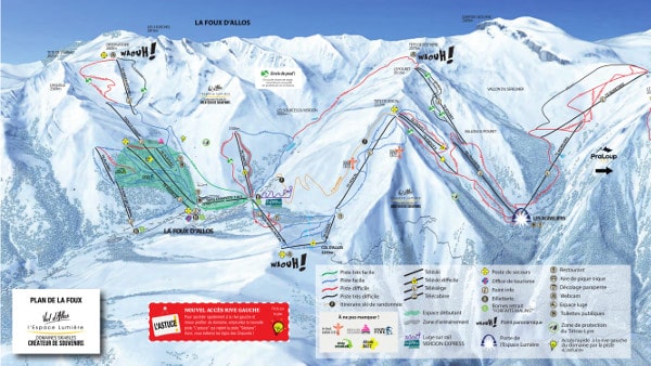 Val d'Allos Piste Map