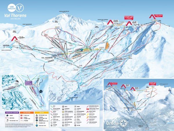 Val Thorens Ski Resort Piste Map