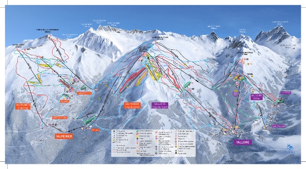 Valloire Piste Map