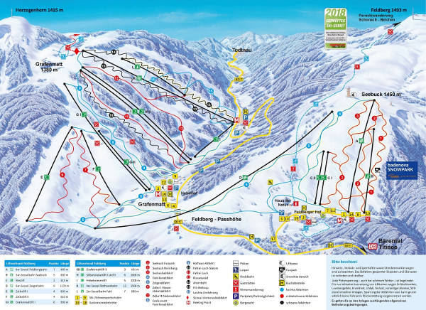 Feldberg Ski Resort Piste Map