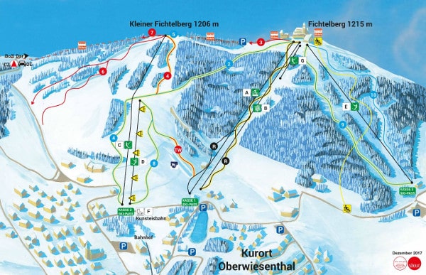 Fichtelberg Ski Resort Piste Map