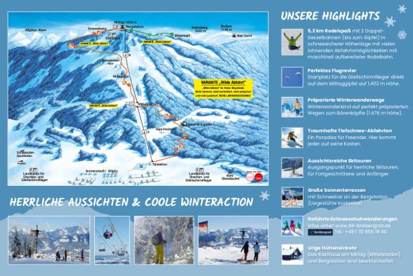 Unterjoch Ski Resort Piste Map