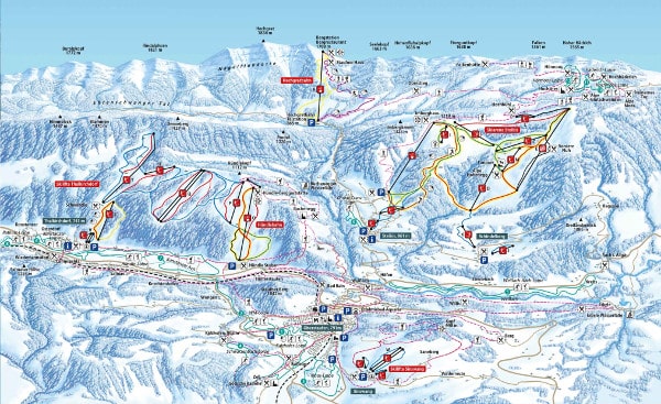 Oberstaufen Ski Resort Piste Map