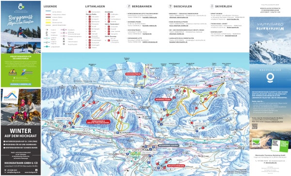 Oberstaufen Ski Resort Piste Map