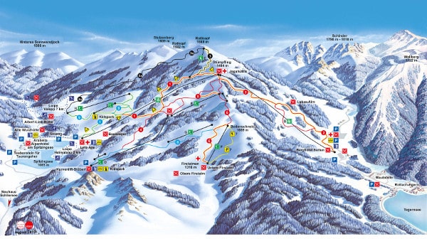 Spitzingsee Tegernsee Ski Resort Piste Map