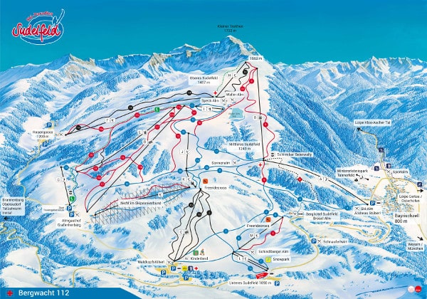 Sudelfeld Ski Resort Piste Map
