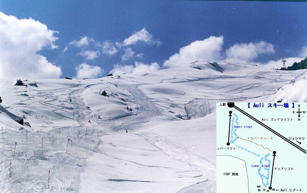 Auli Ski Resort Piste Map