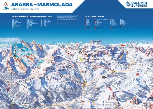 Arabba Piste Map