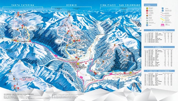 Bormio Ski Resort Pass Map