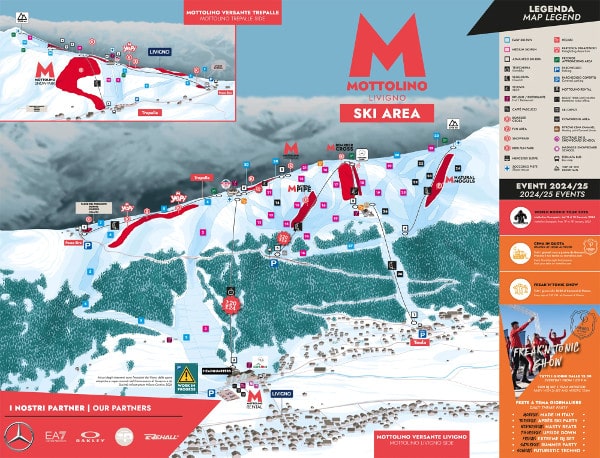 Mottolino Ski Resort Piste Map