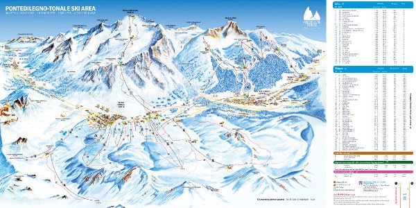 Pontedilegno Tonale Piste Map