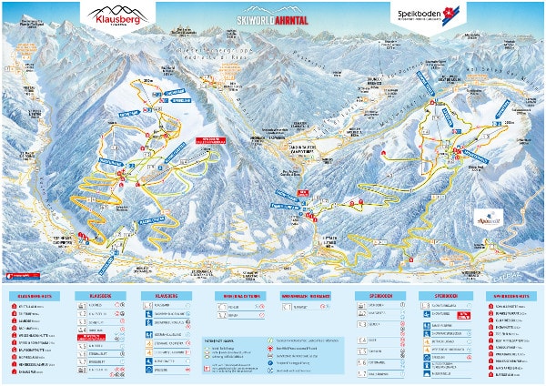 Skiworld Ahrntal Piste Map
