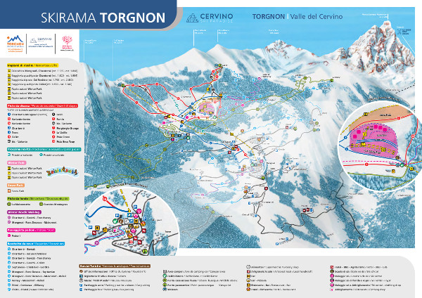 Torgnon Piste Ski Map