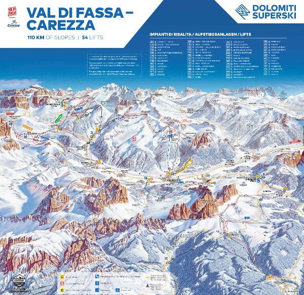 Carezza Piste Map