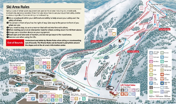 Annupuri Ski Resort Piste Map