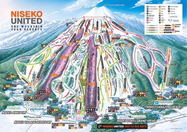 Niseko Ski Resort Piste Map