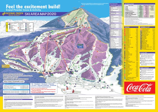Nozawa Onsen Ski Resort Piste Map