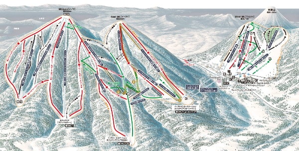 Rusutsu Ski Resort Piste Map