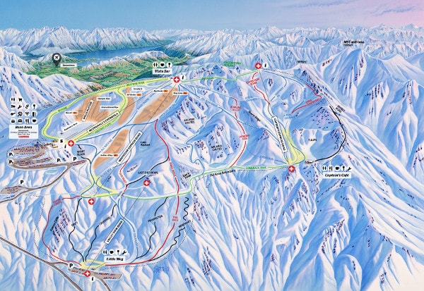 Cardrona Ski Resort Piste Map