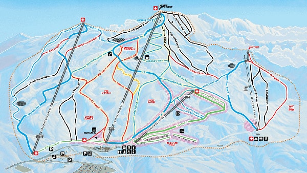 Coronet Peak Ski Resort Piste Map