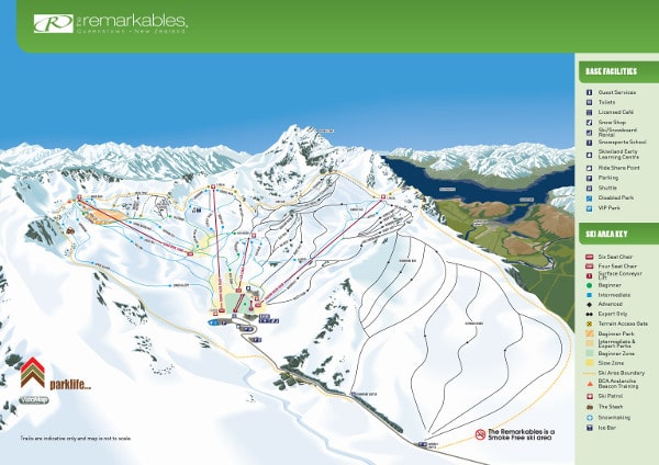 The Remarkables Ski Resort Piste Map