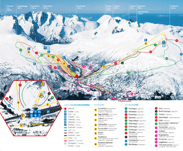 Stranda Ski Resort Piste Map