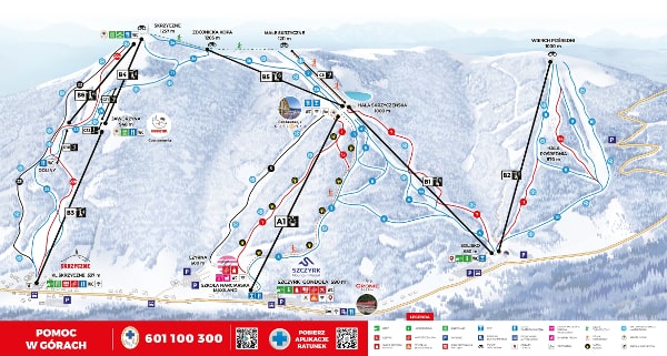 Szczyrk Ski Resort Piste Map